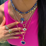 Navy Pukka Necklace