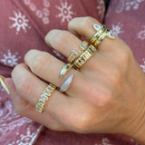 Bold Two Tone Claw Ring