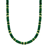 Malachite Pukka Necklace