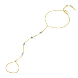 Enamel Multi Eye Hand Chain