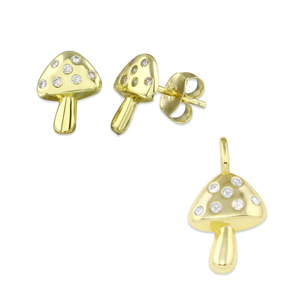 Tiny Mushroom Charms