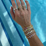 Rainbow Bezel Hand Chain