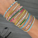 Full Turquoise Tennis Bracelet