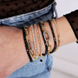 Paperclip Pave Link Bracelet