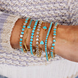 Full Turquoise Tennis Bracelet