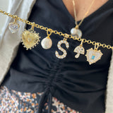 Diamond Heart Charm