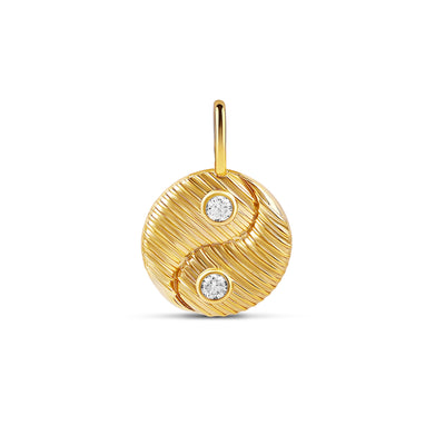 Fluted Yin Yang Charm