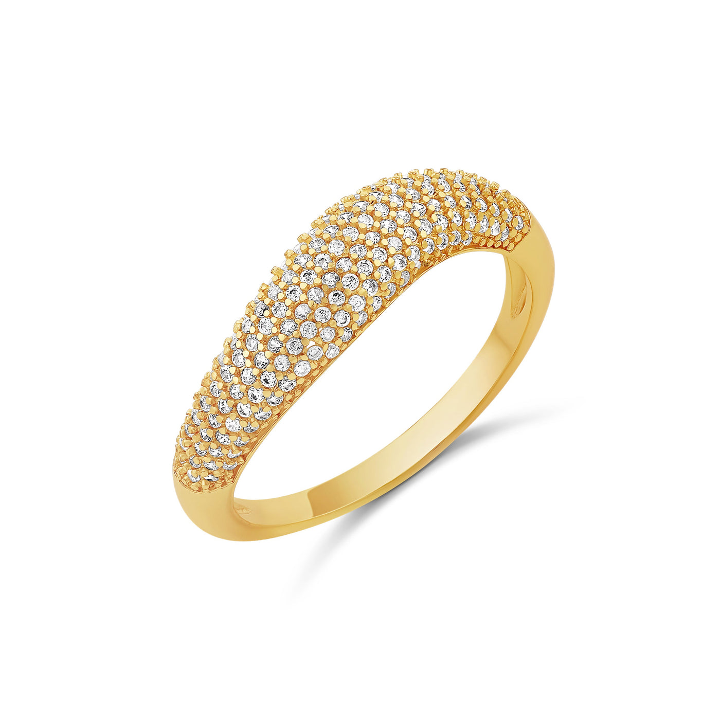 Wave Pave Band Ring
