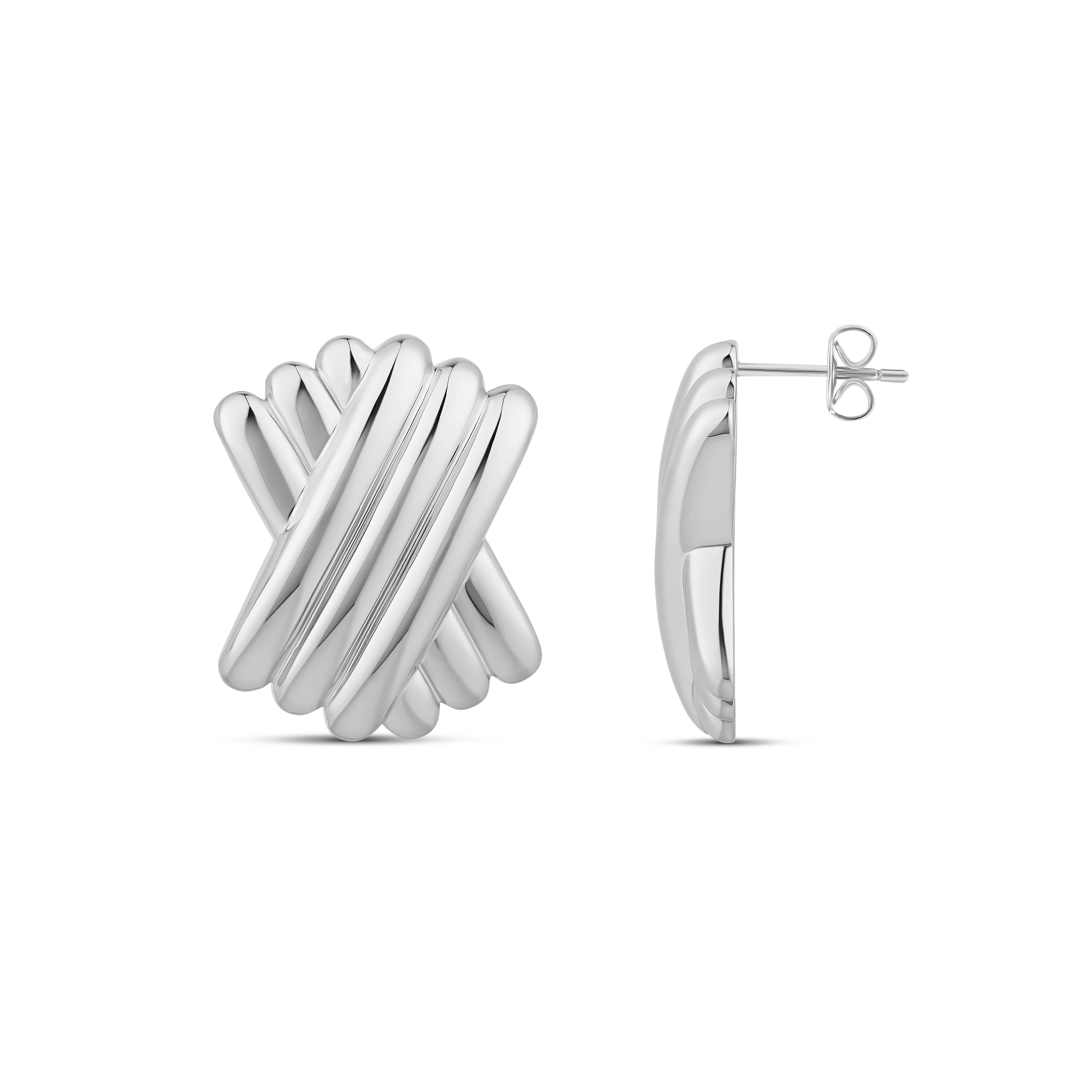 Criss-Crossed Bold Earrings