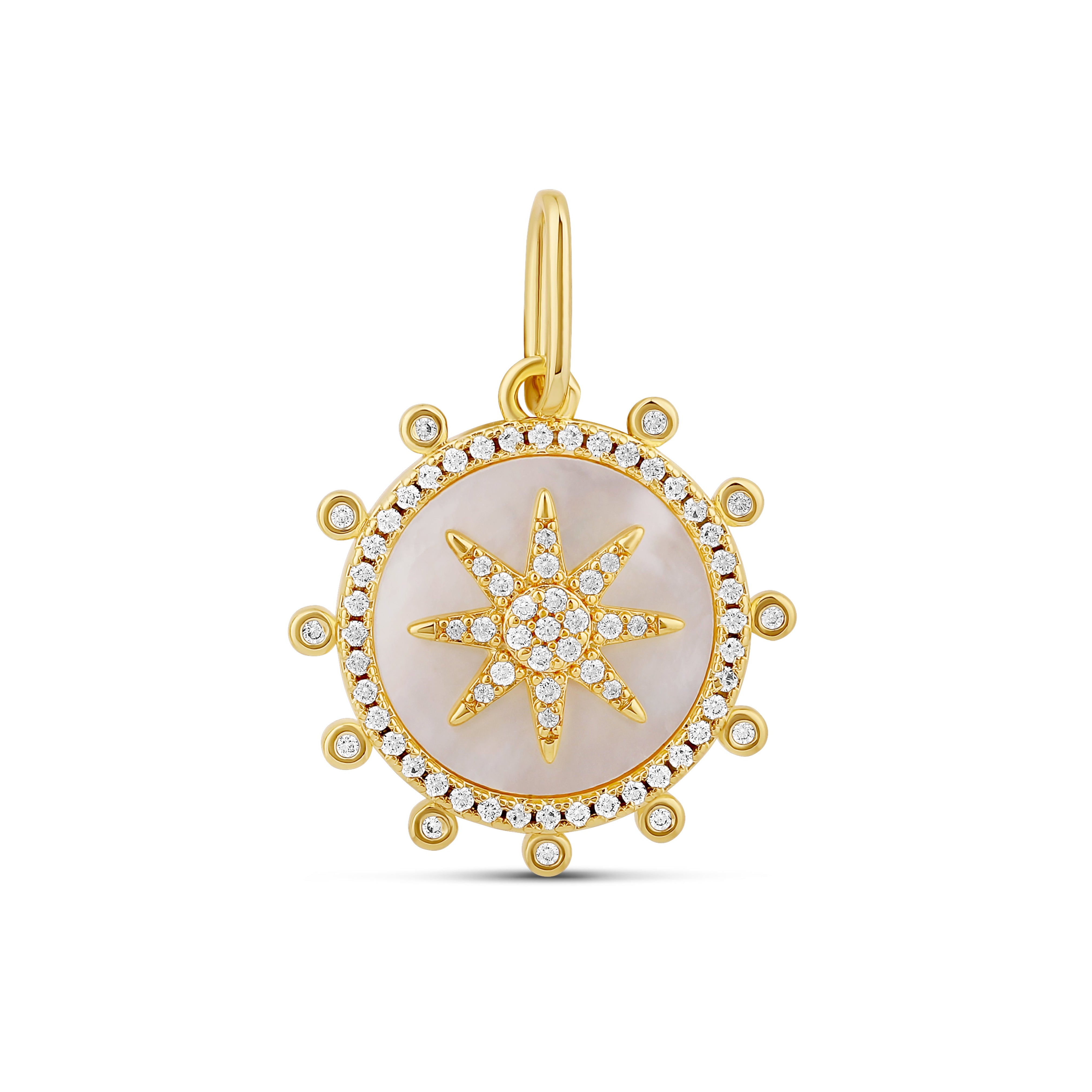 Compass Medallion Charm