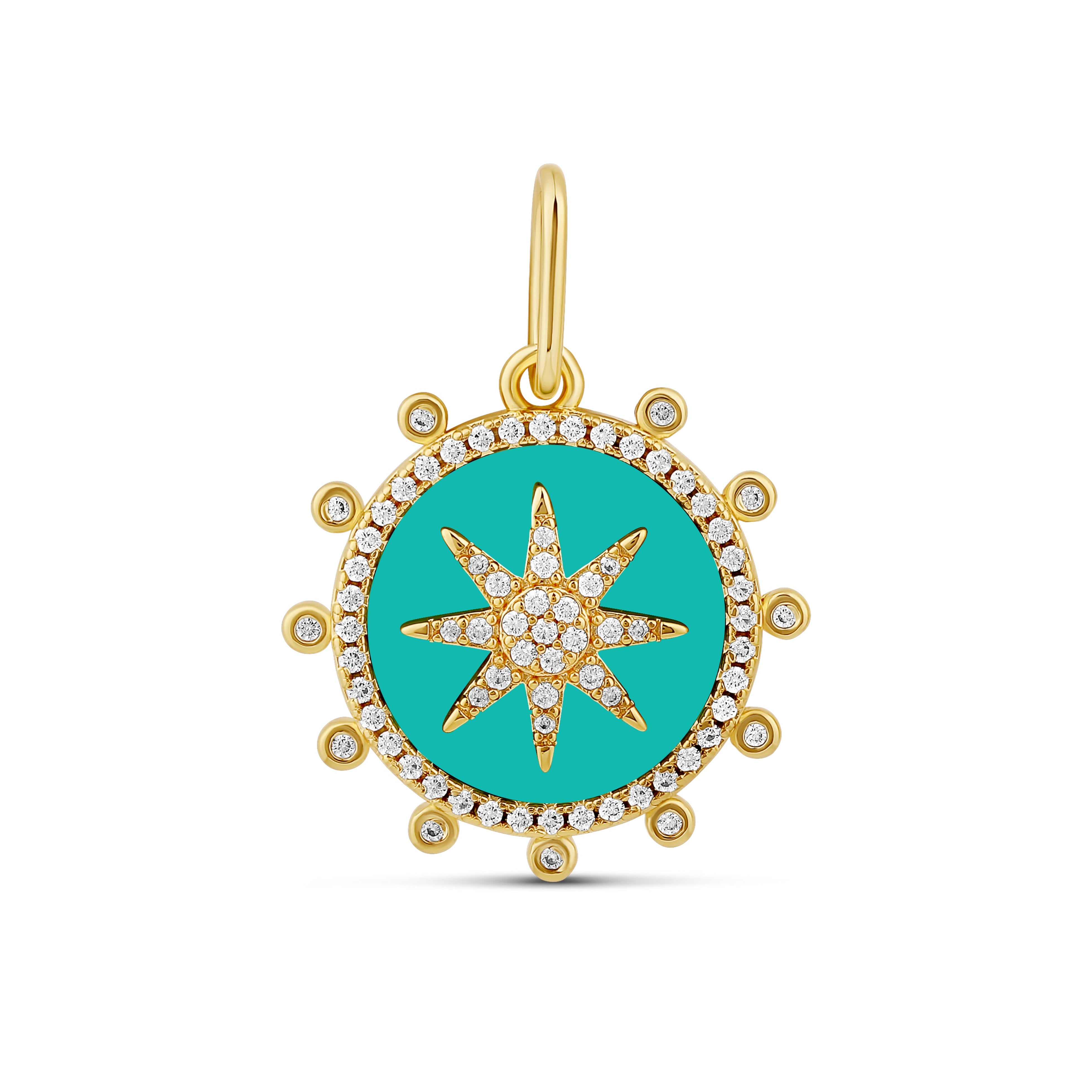 Compass Medallion Charm