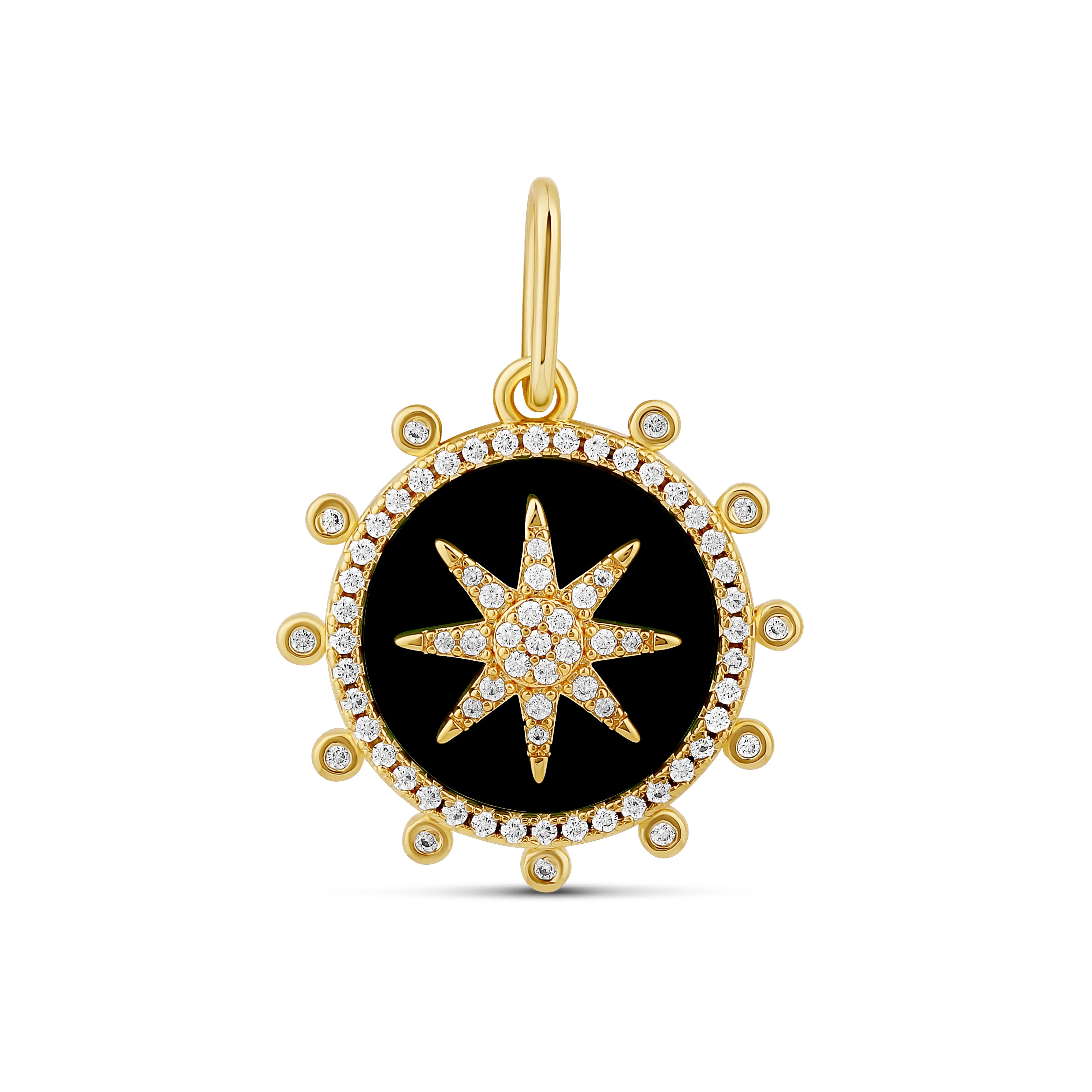 Compass Medallion Charm