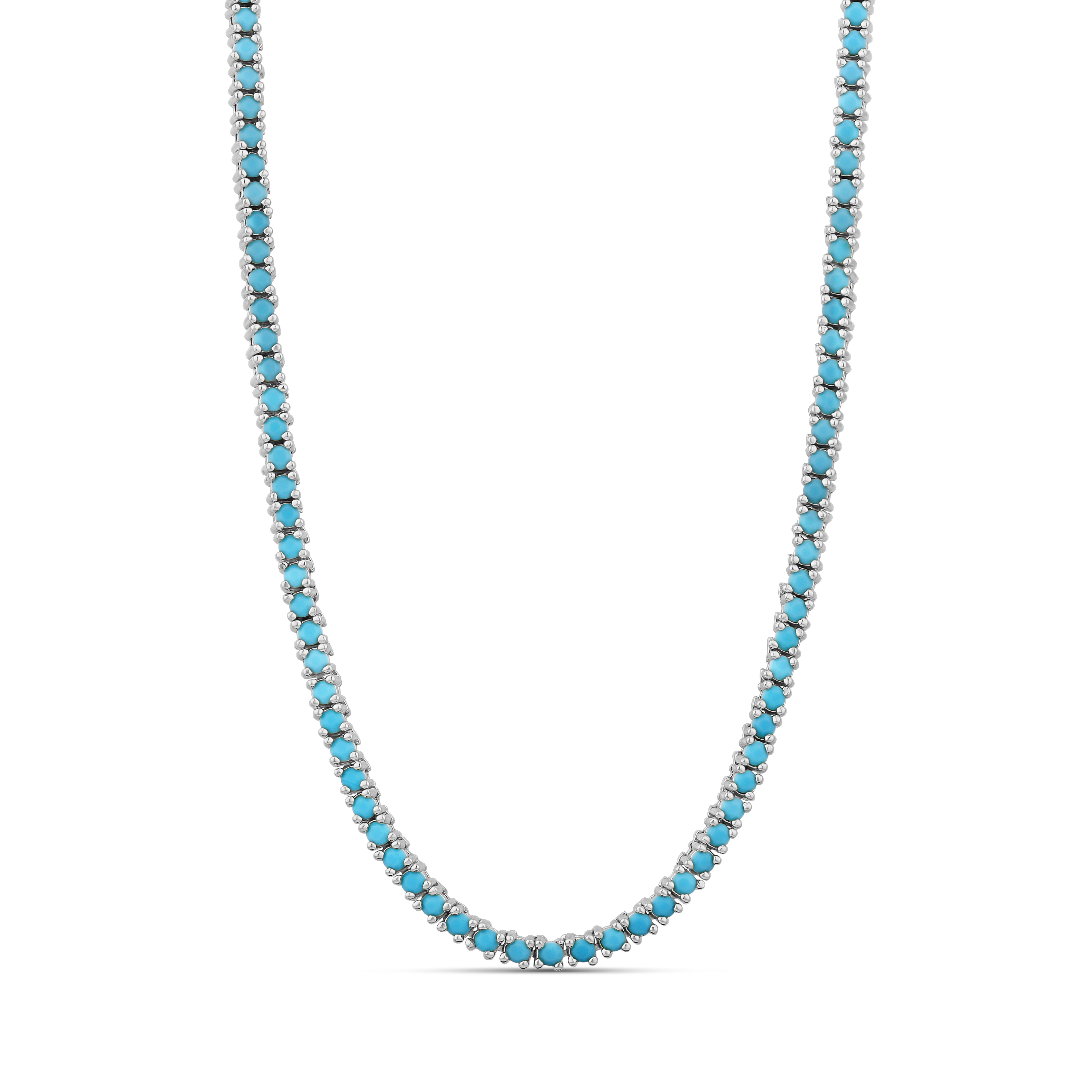 Turquoise Thin Tennis Necklace