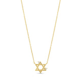 Petite Heart Star of David Necklace