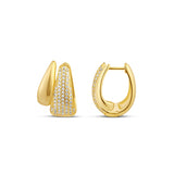 Golden Drip Double Hoops
