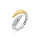 Bold Two Tone Claw Ring