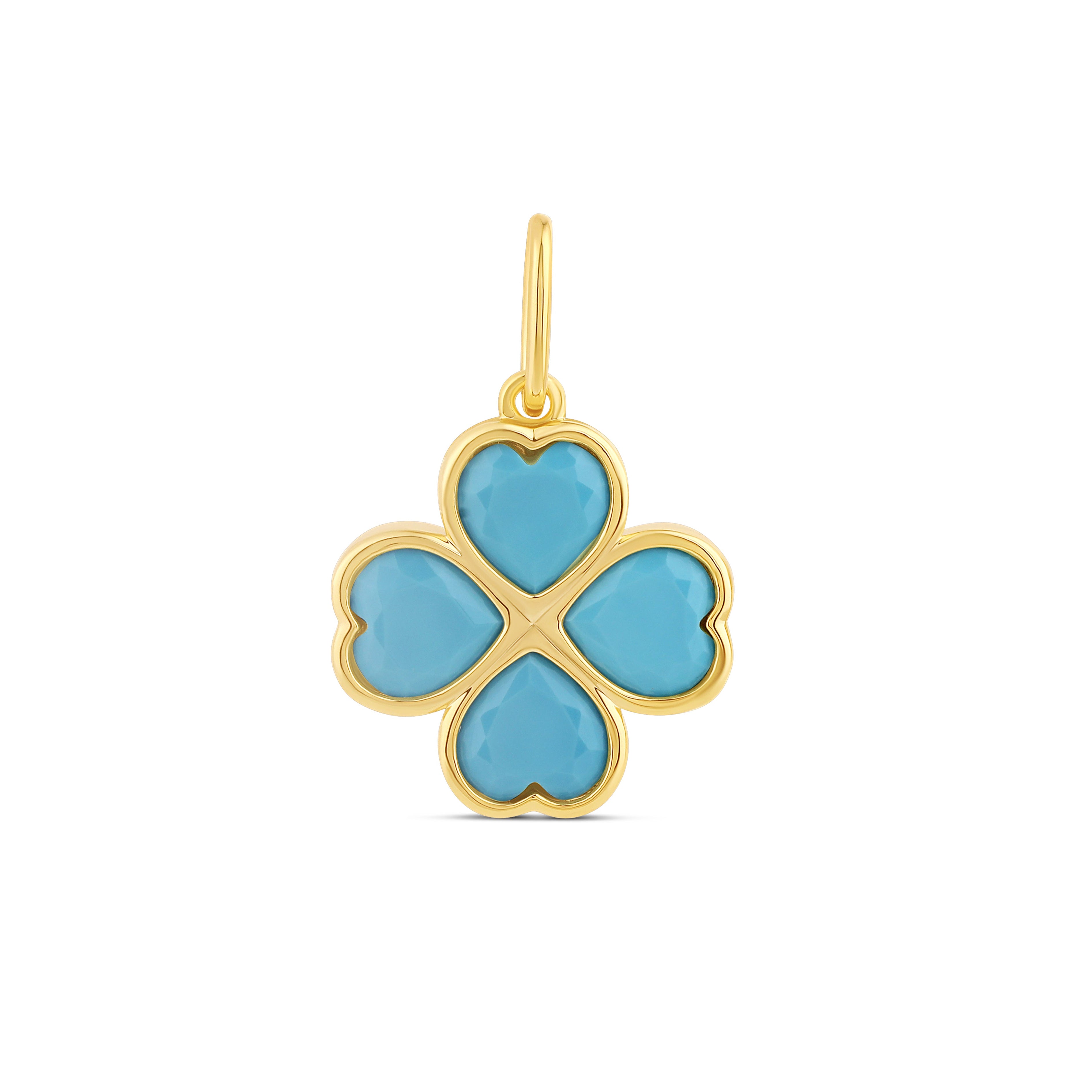 Sparkly Clover Charm