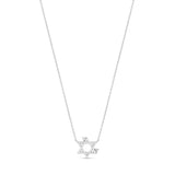 Petite Heart Star of David Necklace