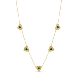 Fluted Heartline Necklace