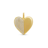 Half & Heart Charm