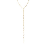 Dripping Diamonds Lariat Necklace