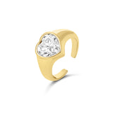 Heart of Gold Pinky Ring