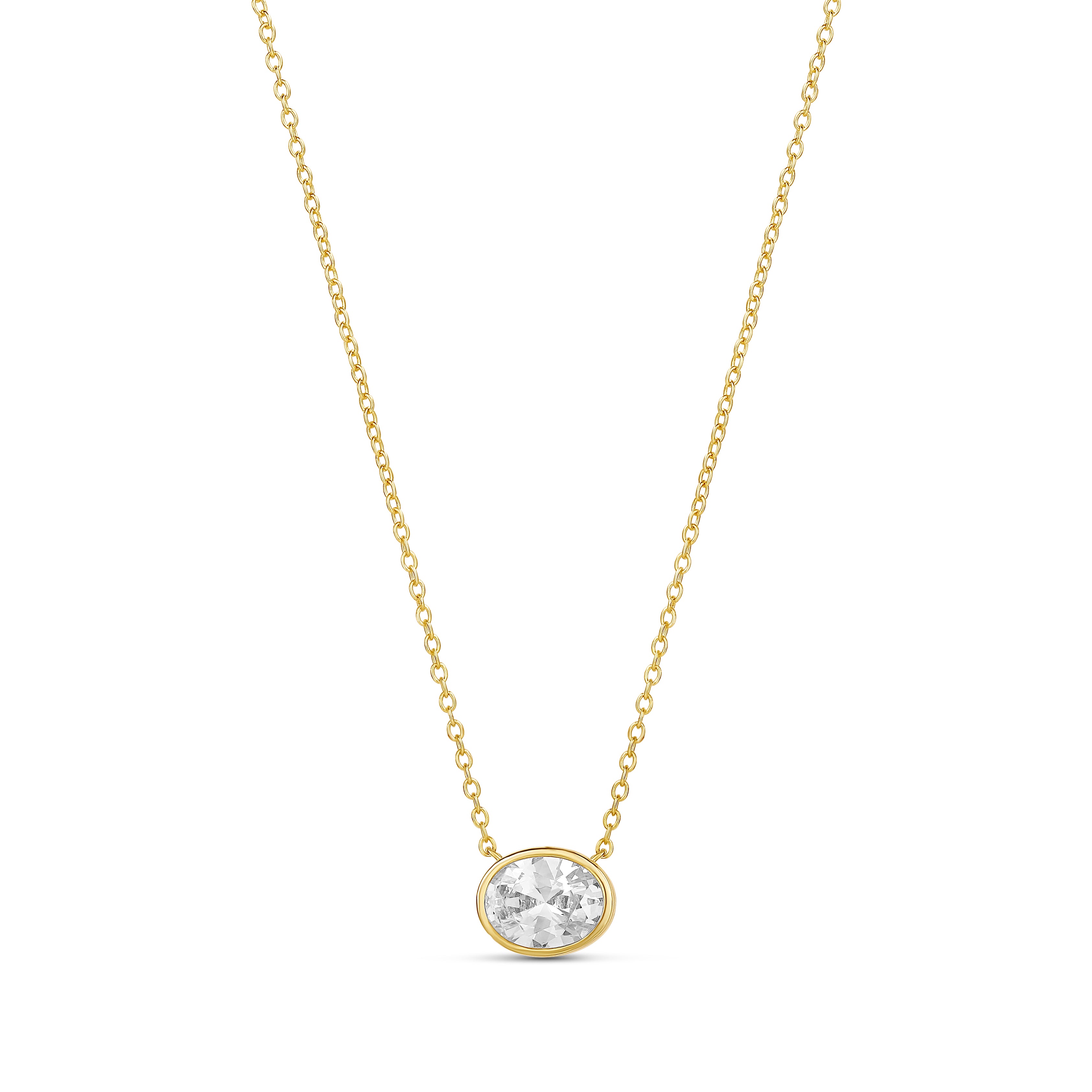 Signature Bezel Shape Necklace