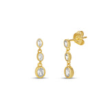 Mini Trio Drop Earrings