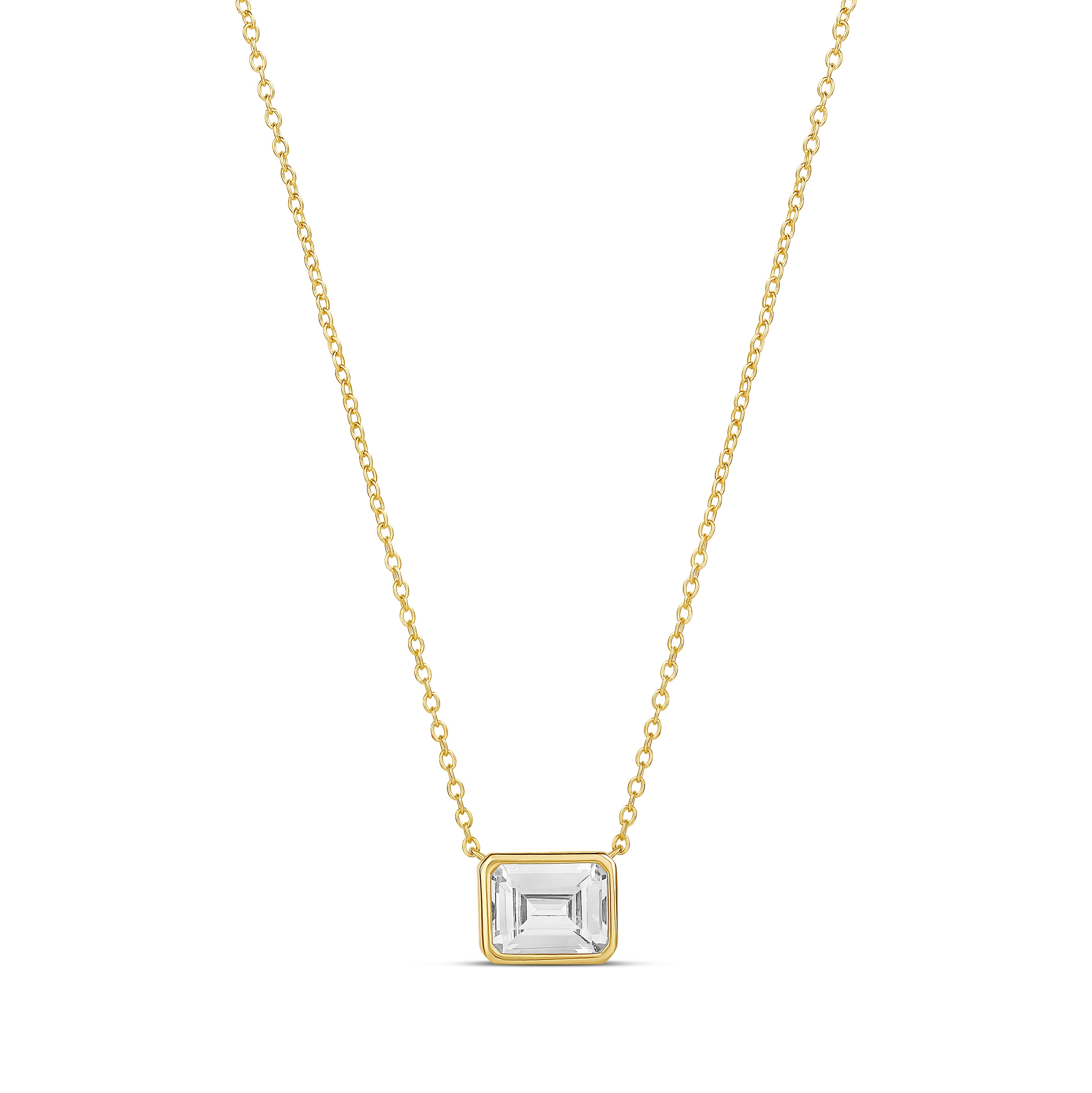 Signature Bezel Shape Necklace