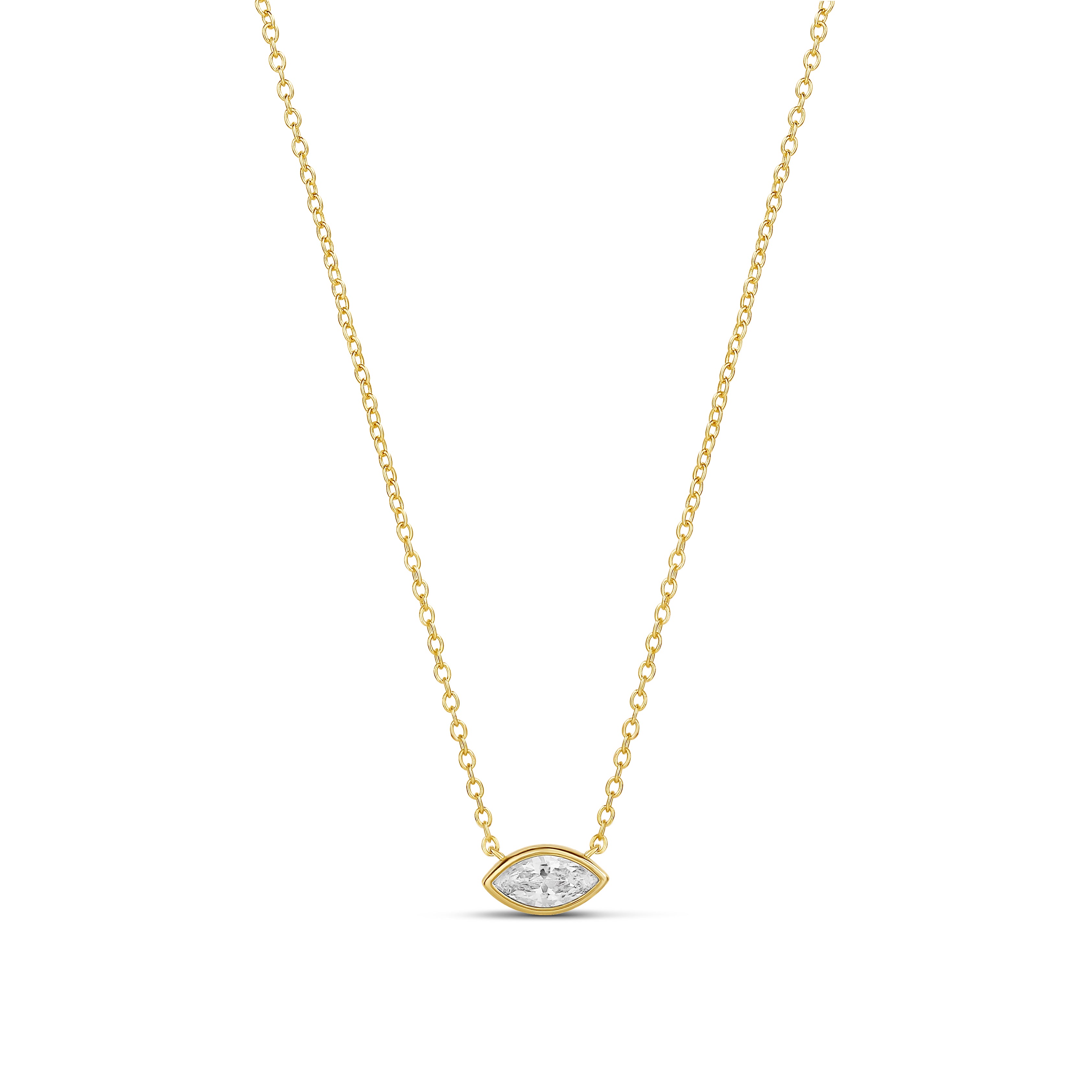 Signature Bezel Shape Necklace