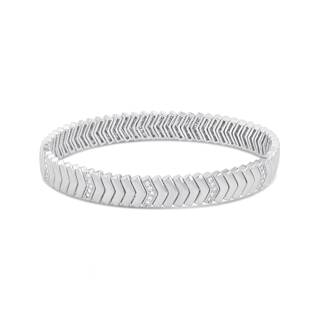 The Pave Arrow Stretchy Bracelet