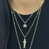 Emerald Ice Cut Charm