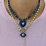 Jumbo Stone Evil Eye Charm