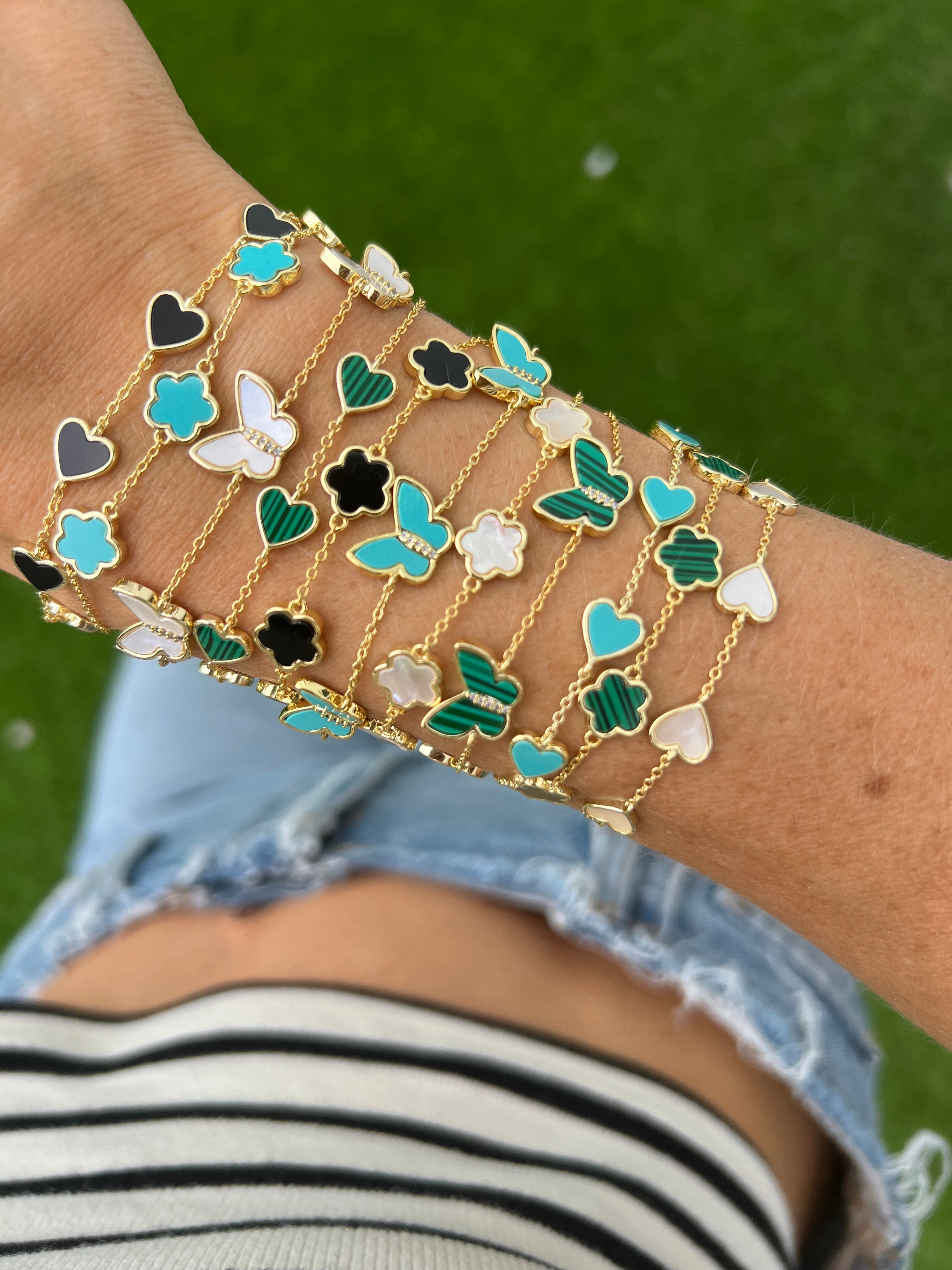 Flower Multi Stone Bracelet – JTG Jewelry