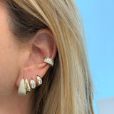 Golden Drip Double Hoops