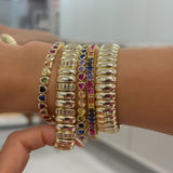 Luxe Tube Baguette Stretchy Bracelet