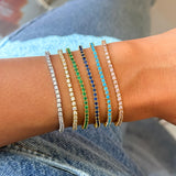 Color Thin Tennis Bracelet