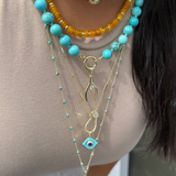 The Pavé Hook Bar Necklace