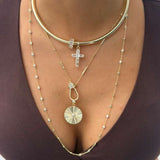 Iced Baguette Cross Charm