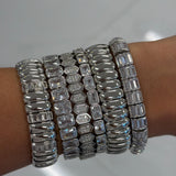 Luxe Tube Baguette Stretchy Bracelet