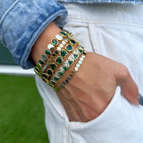 Emerald Triangle Stretchy Bracelet