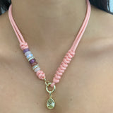 Rope Push Clasp Necklace