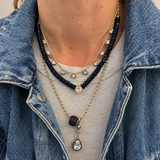 Noir Prism Cascade Necklace
