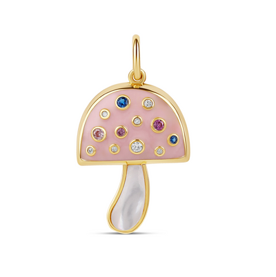 Pinky Mushroom Charm