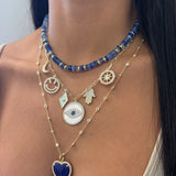 Jumbo Stone Heart Charm