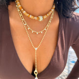 Spark Bezel Drip Necklace