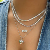 Triple Shape Stone Necklace