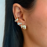 Hex Glow Stud Earrings