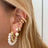 Trio Pearl Hoop