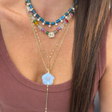 Confetti Gem Stone Necklace